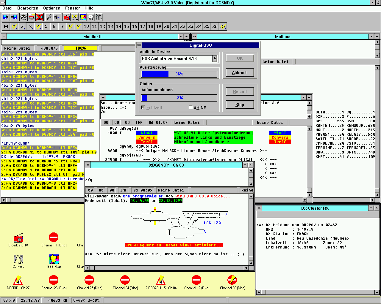 Packet Terminal Program Windows